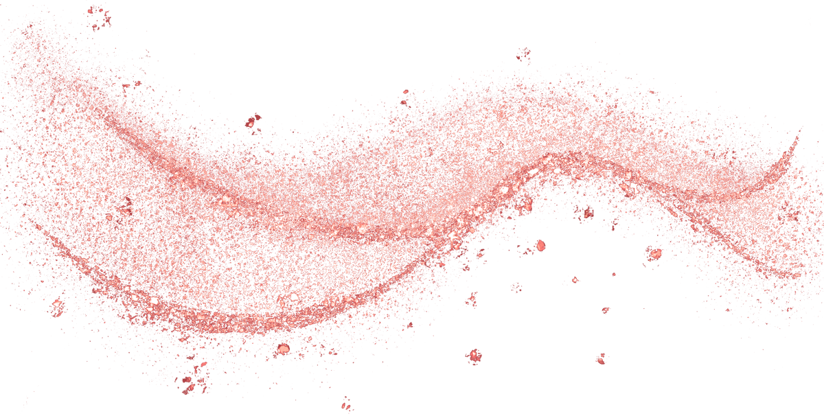 rose gold glitter curve line